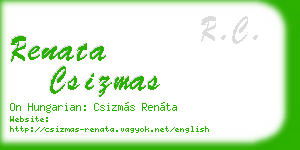 renata csizmas business card