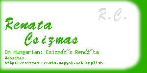 renata csizmas business card